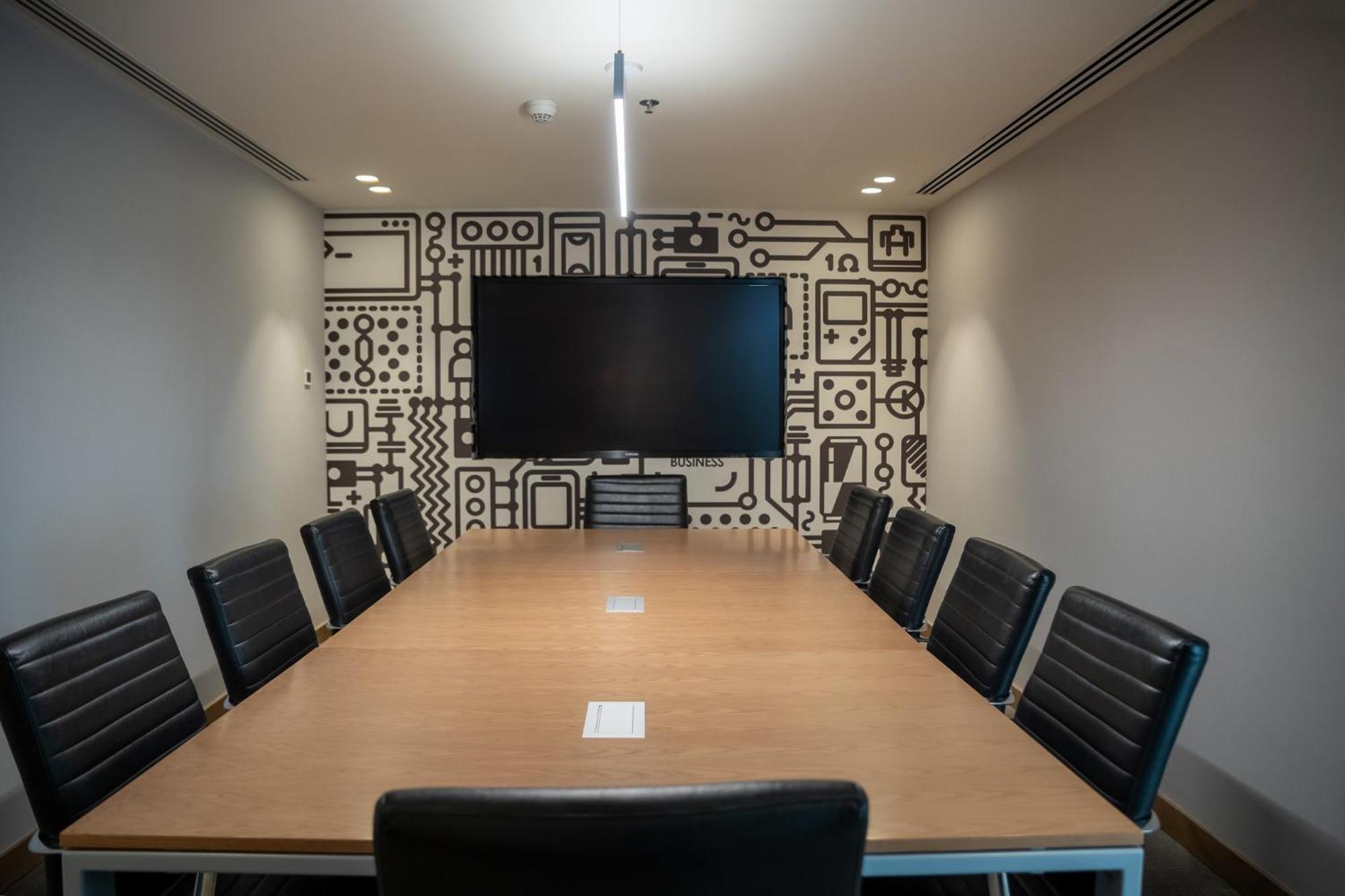 Fiesta Americana Viaducto Aeropuerto Mexiko-Stadt Exterior foto A meeting room at the company's headquarters in San Francisco