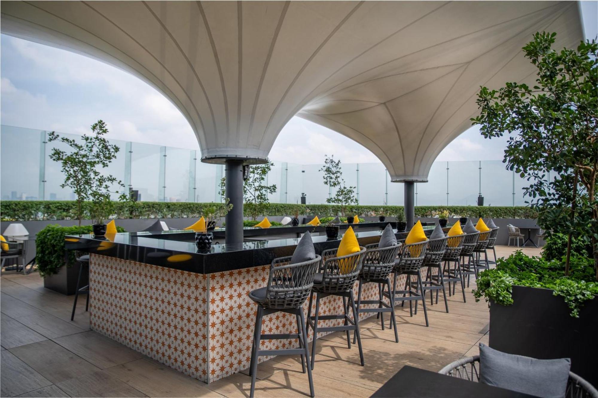 Fiesta Americana Viaducto Aeropuerto Mexiko-Stadt Exterior foto The Bar